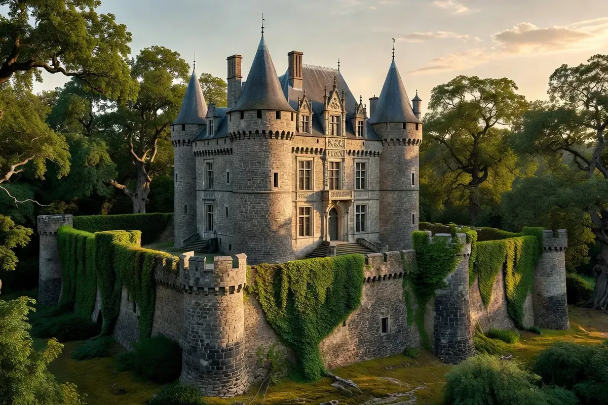 Château de Combronde, monument historique classé entre plaine de Limagne et Combrailles